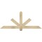 Ekena Millwork Kennewick Rough Sawn Timber Gable Bracket, Douglas Fir, 60"W x 25"H x 2"D x 4"F, 10/12 Pitch GBW060X25X0204KEN00RDF - alternate 1